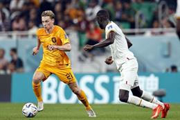 Frenkie De Jong gánh còng lưng tuyến giữa ĐT Hà Lan 